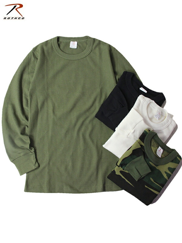 楽天市場】【インポート】ROTHCO THERMAL LONG SLEEVE T-SHIRTS 4color