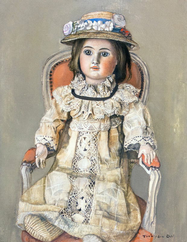 井上司「白いセーター」油彩画 F6号(40.9×31.8㎝) 【公式通販】