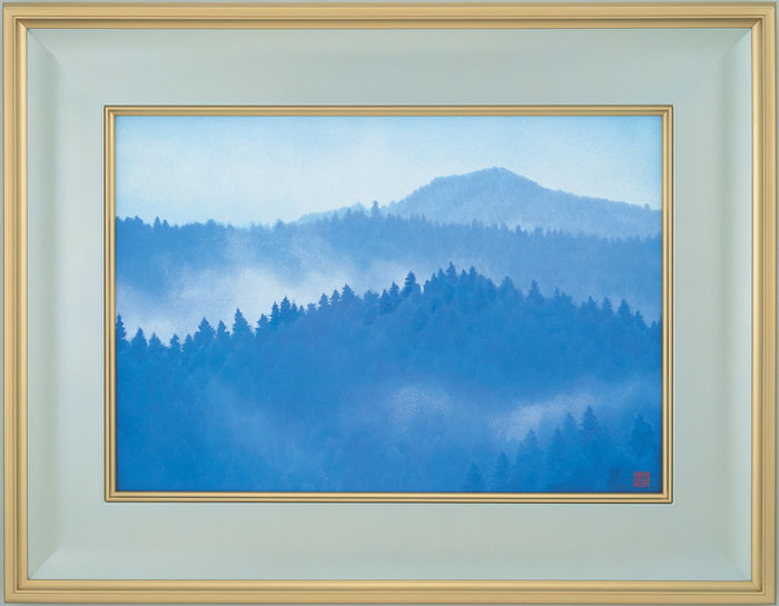 楽天市場】東山魁夷 「 朝雲 (ちょううん)ー吉野ー」 岩絵具方式 複製