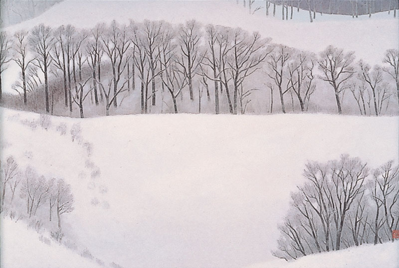 楽天市場】東山魁夷 「 冬の旅 」 岩絵具方式複製画 : 内田画廊