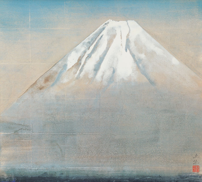 希少！奥村土牛 山中湖富士 山種美術館所蔵 限定品精密複製画 創業45