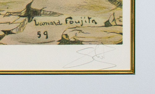 楽天市場】藤田嗣治 「 花の洗礼 」 リトグラフ ( 石版画 ) : 内田画廊