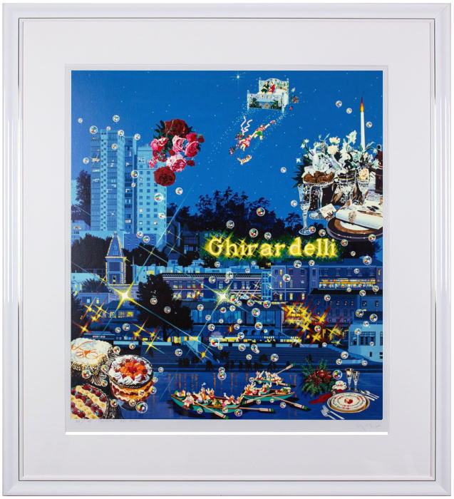 ヒロ・ヤマガタ】二人の星シルクスクリーン山形博導額装可能