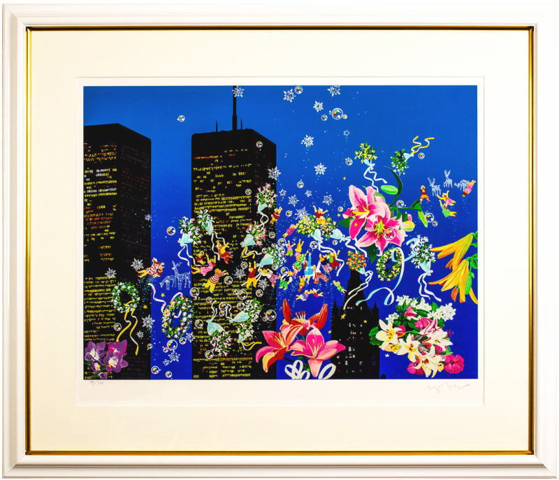 超レア！ヒロ・ヤマガタ ブロンズ像 『春風/薔薇の花束とパリジェンヌ