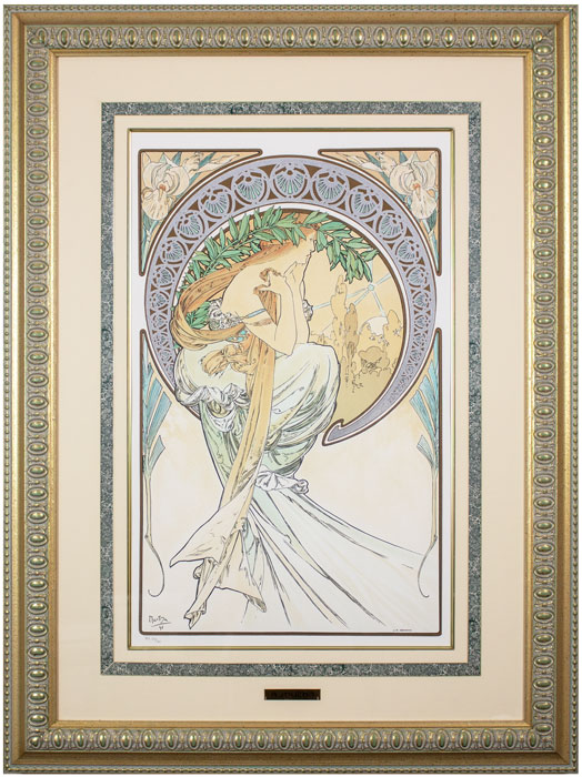 楽天市場】アルフォンス・ミュシャ『詩』(四芸術より)リトグラフ