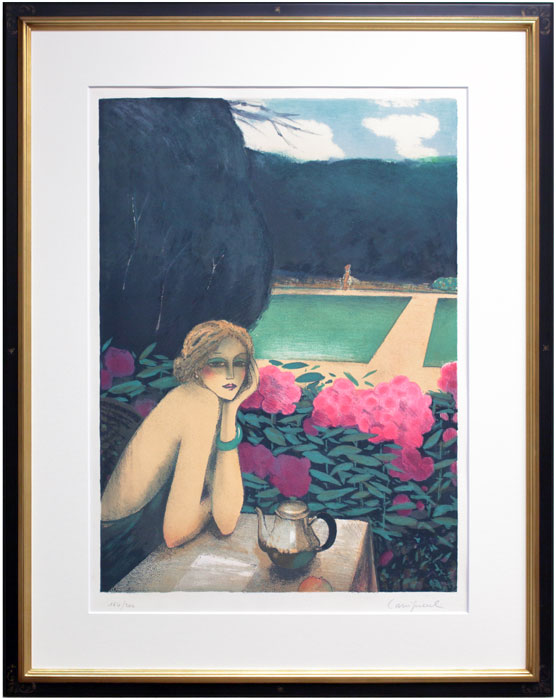 ジャン＝ピエール・カシニョール 「公園（PARC）」 リトグラフ 版画 絵画