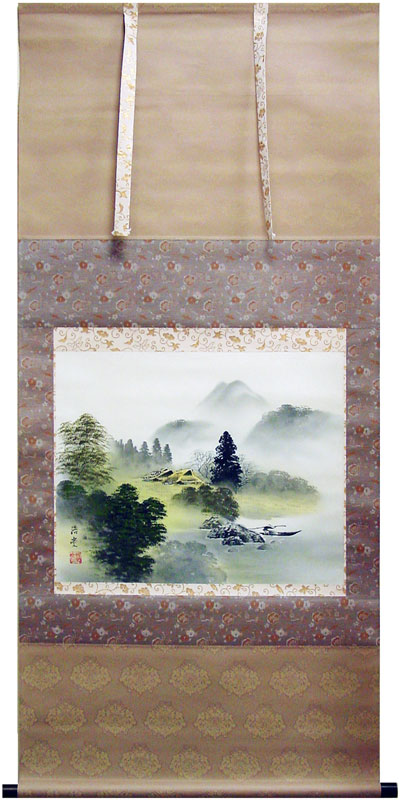 専用商品 掛け軸 桜井浩堂 月下白鷺之図 絹本 希少 軸装 茶道具