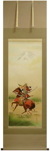 楽天市場】谷川紅雲 『武者』掛軸（尺五立） : 内田画廊