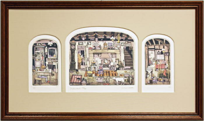 グラハムクラーク☆「ちいさなどんぐりから」 192/300部☆銅版画彩色