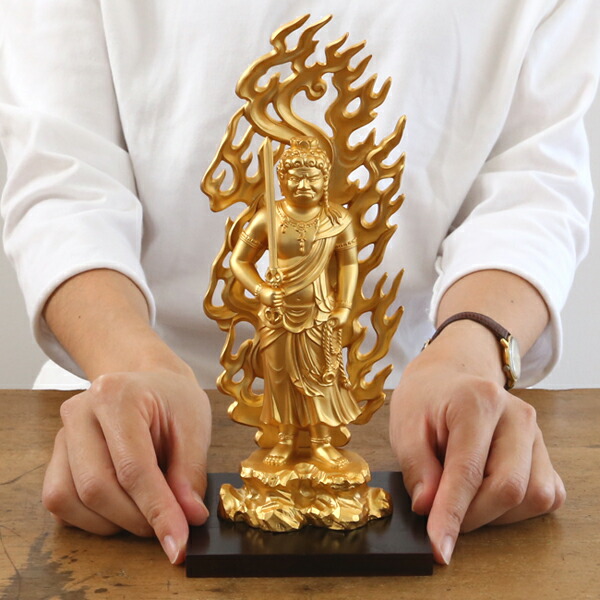 不動明王 銅製21センチ厨子付 Amazon｜仏像 不動明王 21cm（青銅彩色