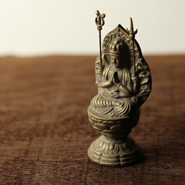 古銅鎏金八臂観音立像 伝世品仏像 仏教美術 ウブ品 入手困難骨董WWST035