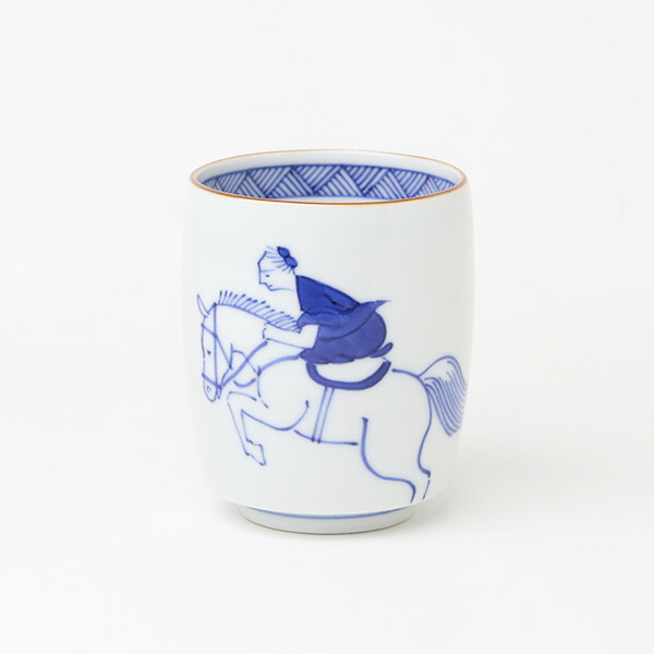 楽天市場】上出長右衛門窯 湯呑 笛吹 馬術 九谷焼 干支 午年 馬 正月