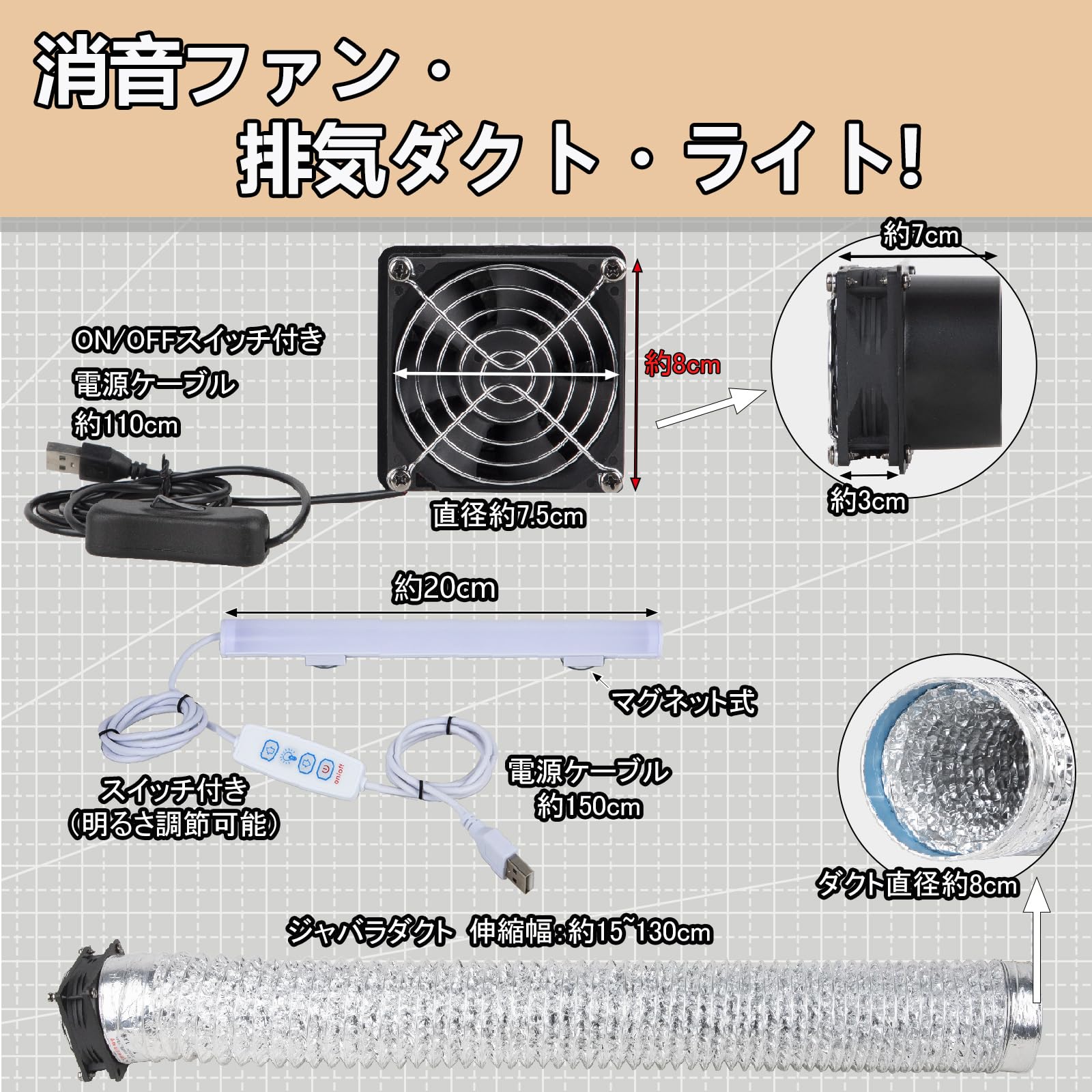 楽天市場】塗装ブース 自作 静音ファン ダクトホース ダンボール塗装