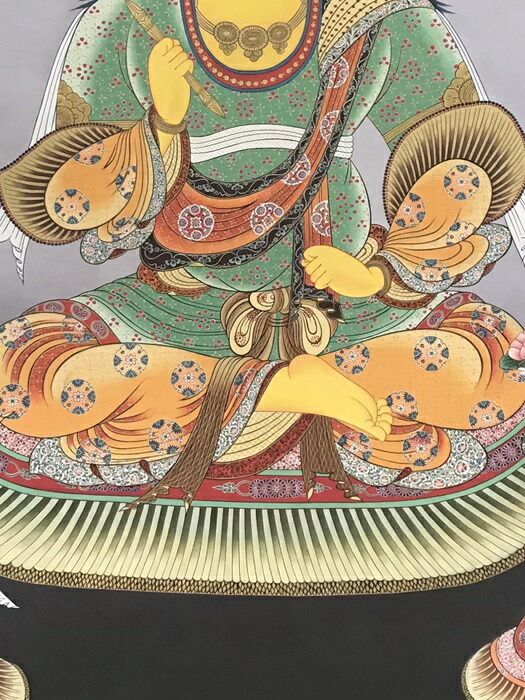 楽天市場】十二天座像 帝釈天 肉筆仏画 送料無料 : 芸趣山房 楽天市場店
