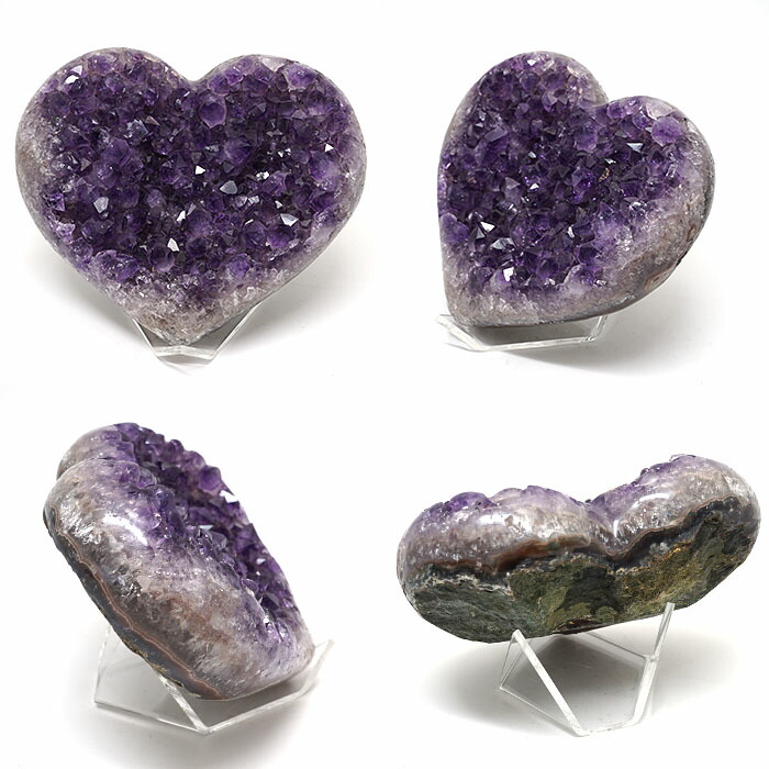 楽天市場】アメジスト原石 ハート型 591.3g ウルグアイ産 【 一点物