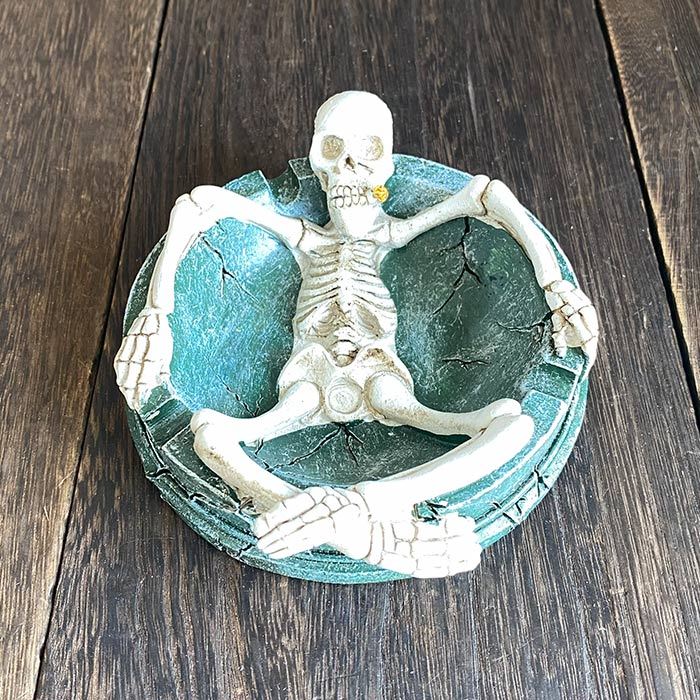 ビンテージ スカル 小物入れ 悪魔 死神 髑髏 骸骨