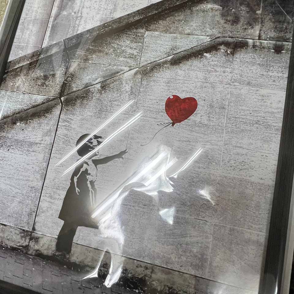 楽天市場】バンクシー 風船と少女 Banksy Red Balloon 絵画 引っ越し