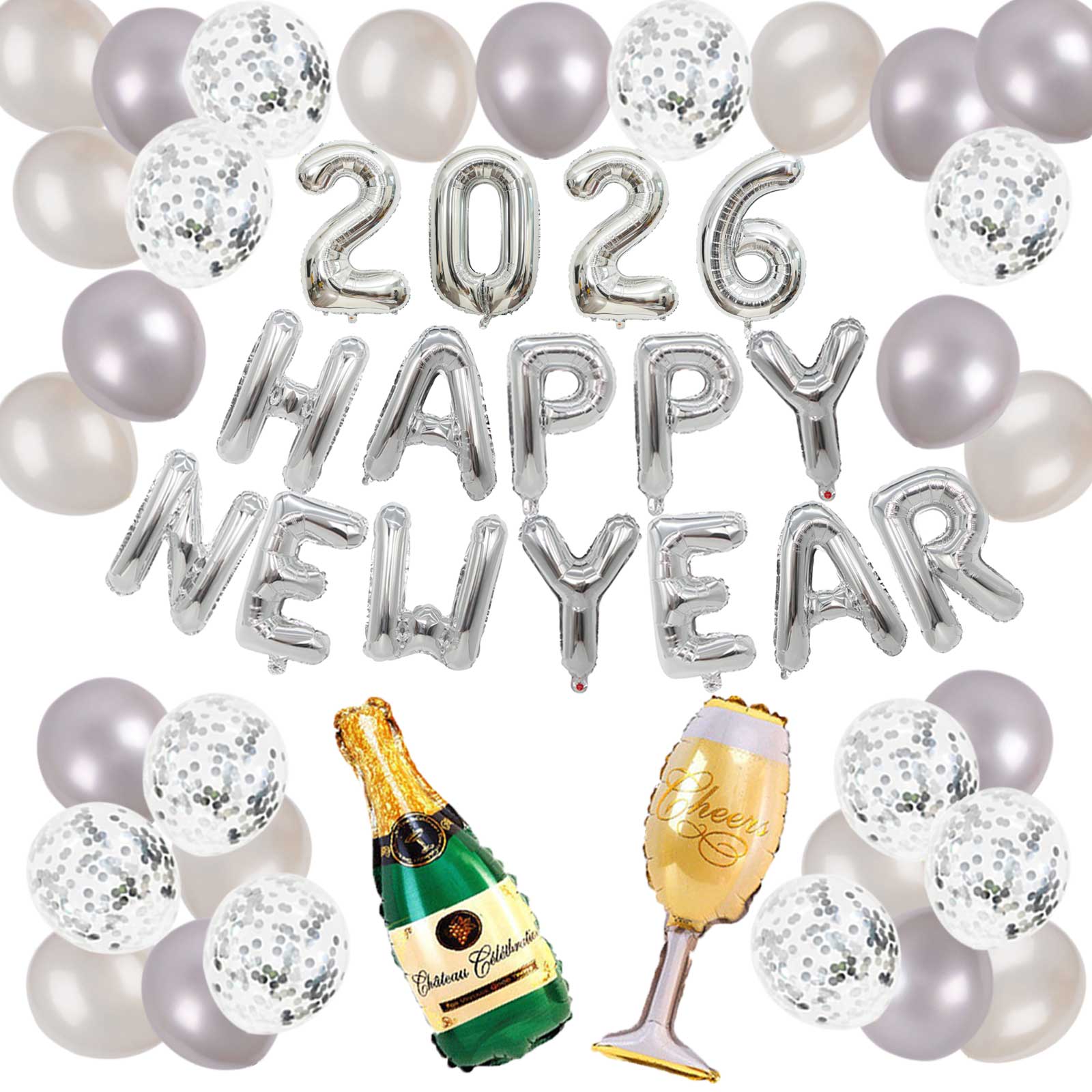 楽天市場】Happy new year 2026 バルーン セット 風船 飾り付け 2026