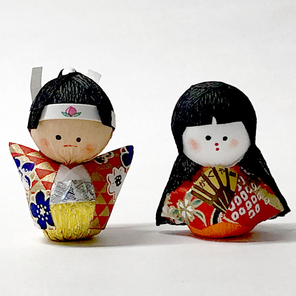 楽天市場】起き上がりこぼし人形 日本昔話セット（桃太郎とかぐや姫