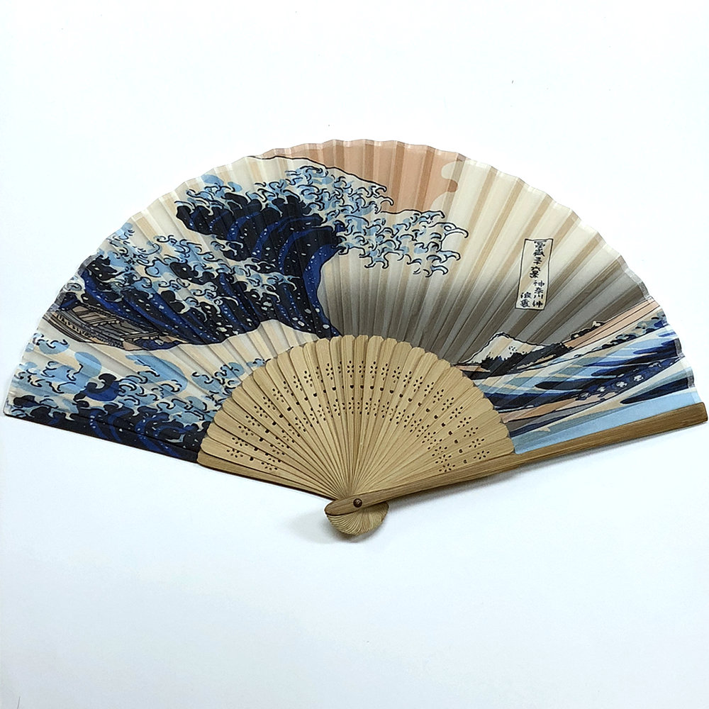 楽天市場】開運扇子 北斎 波裏 竹製 扇子スタンド 付き冨嶽三十六景