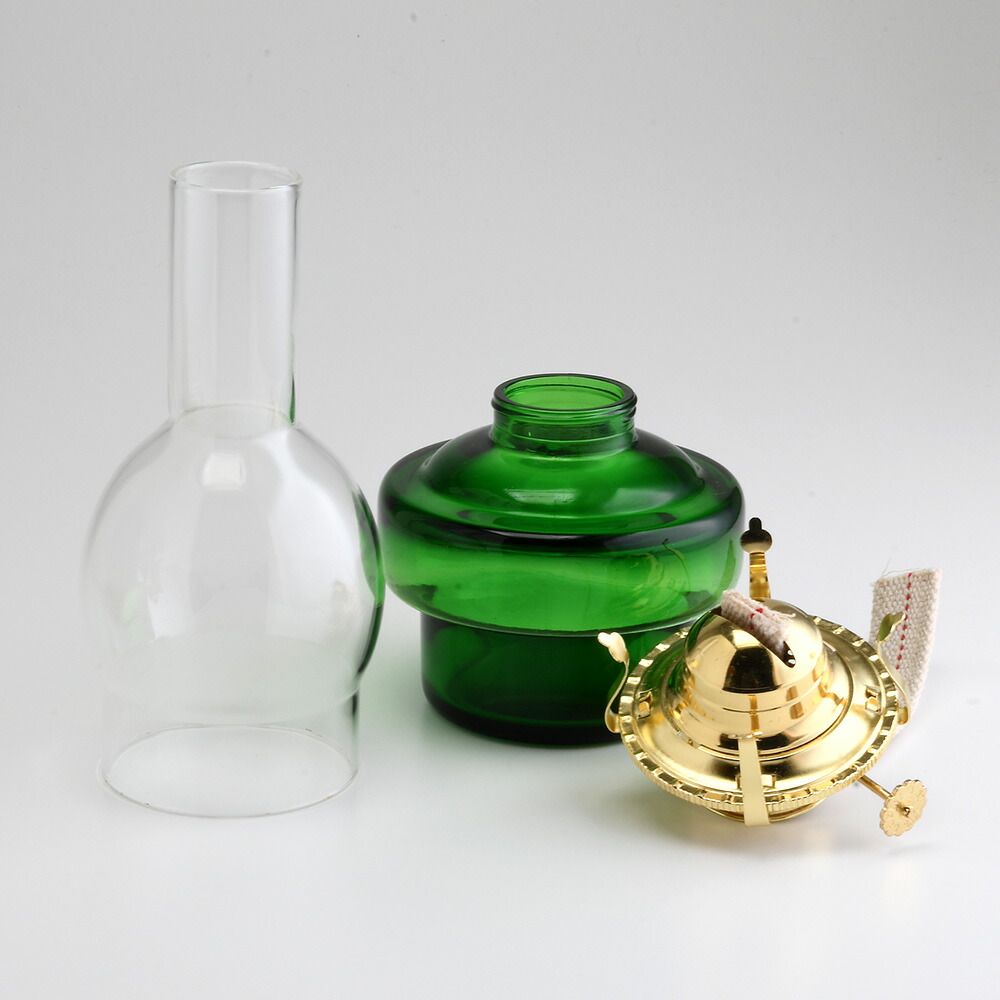 楽天市場】灯油 石油 ランプ テーブル オイルランプ 7分芯 (油壷 緑