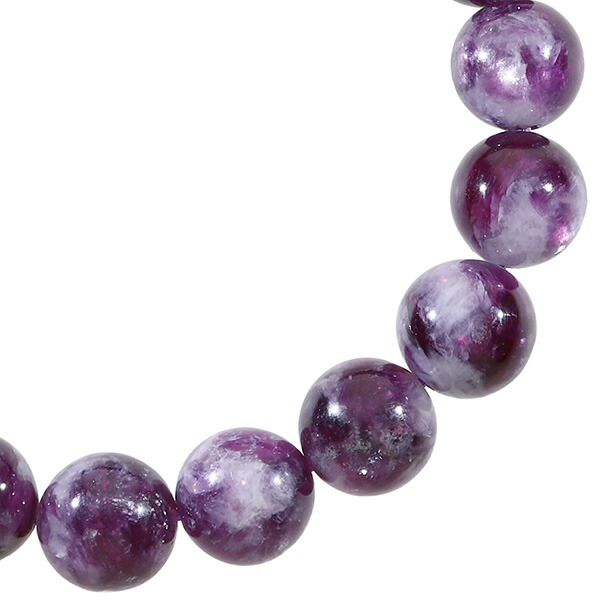 楽天市場】レピドライト 高品質 ブレスレット 10.6mm 18.5cm メンズL