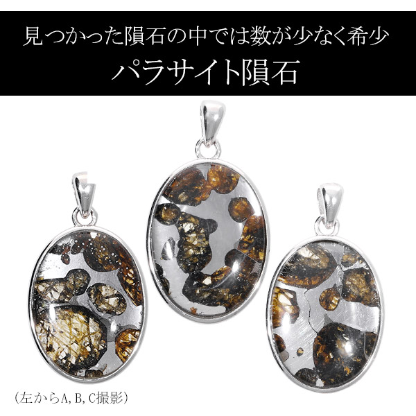 楽天市場】パラサイト 隕石 メテオライト シルバー ペンダントトップ
