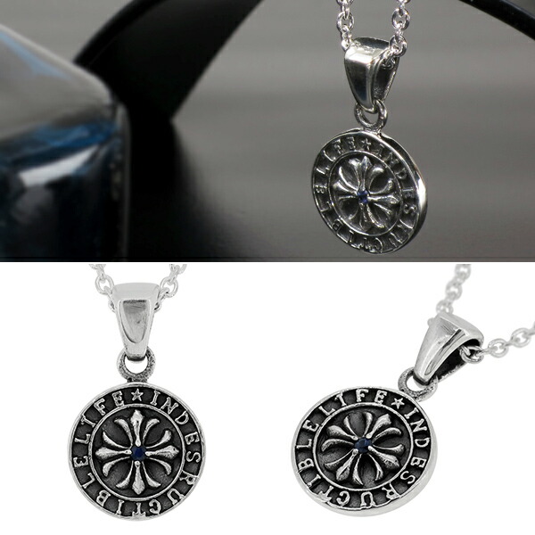 楽天市場】フレアクロス コイン サファイア シルバー ペンダントトップ