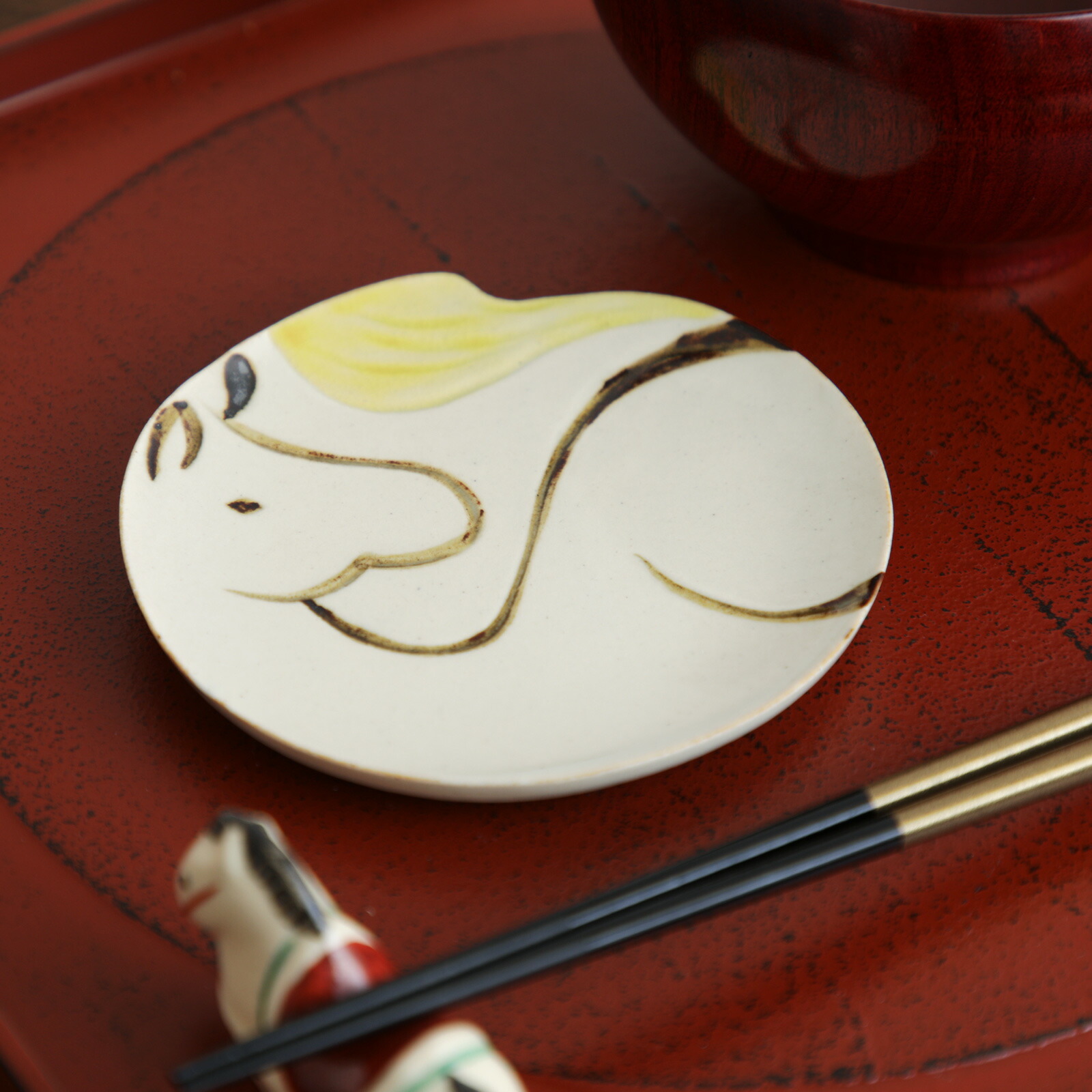 楽天市場】六兵衛窯 午小皿 化粧箱入り 清水六兵衛 京都 清水焼き