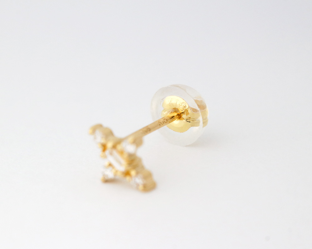 楽天市場】K18 天然ダイヤモンド 0.05ct ピアス 片耳用 ※在庫あり商品