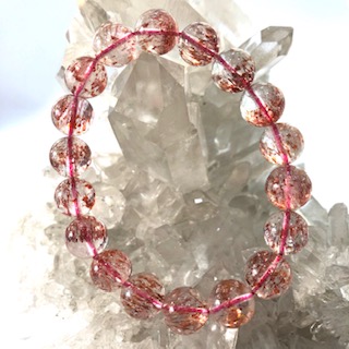 レピドクロサイトインクォーツ(ファイアークォーツ)11ミリ 内径17cm