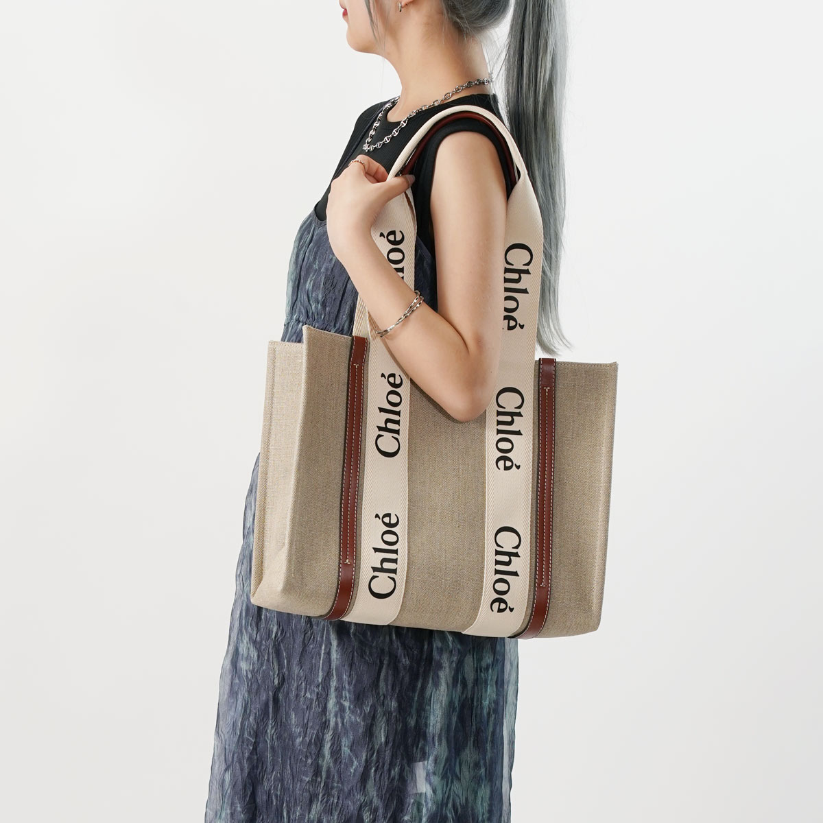 楽天市場】CHLOE クロエ トートバッグ CHC22AS383I26 90U WOODY MEDIUM