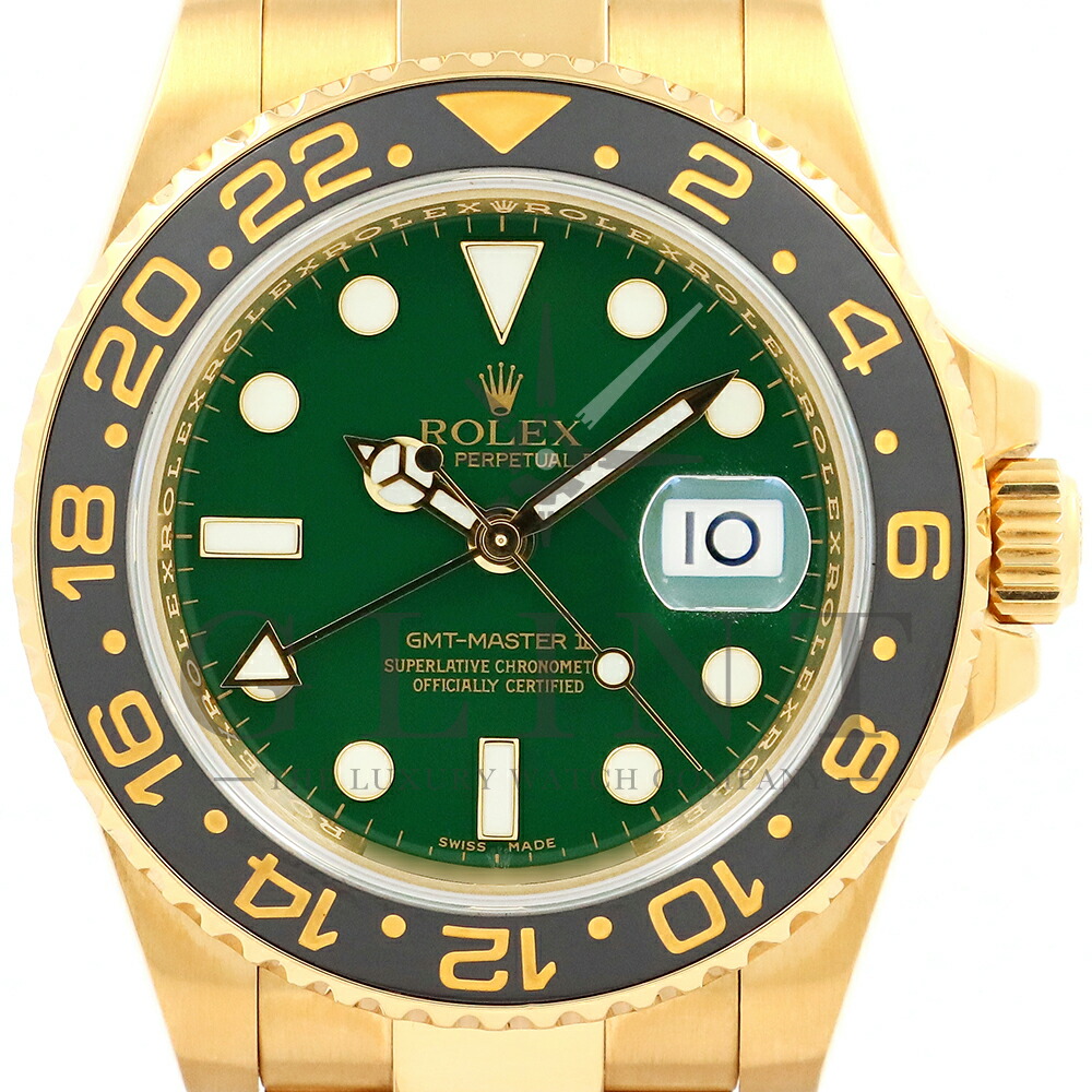 楽天市場】ロレックス（ROLEX）GMTマスターII 116718LN グリーン文字盤