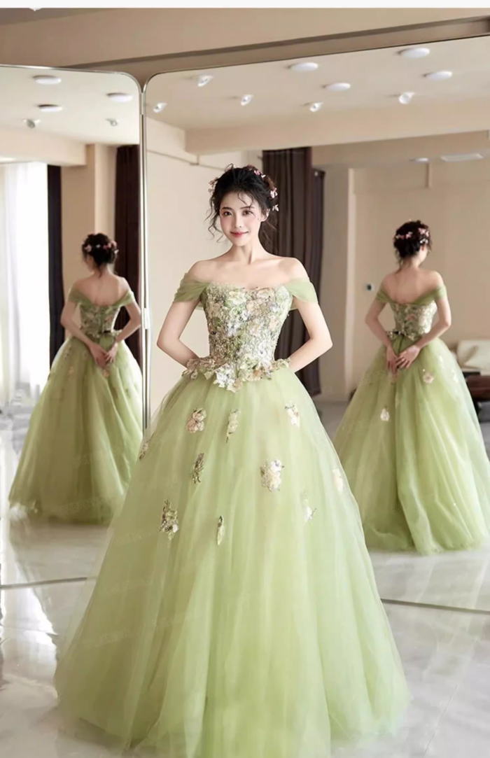 楽天市場】ANGEL カラードレス 新作 オフショルダー フラワー