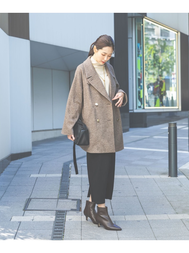 楽天市場】【SALE／21%OFF】軽やかストレッチ襟2WAYミドルコート