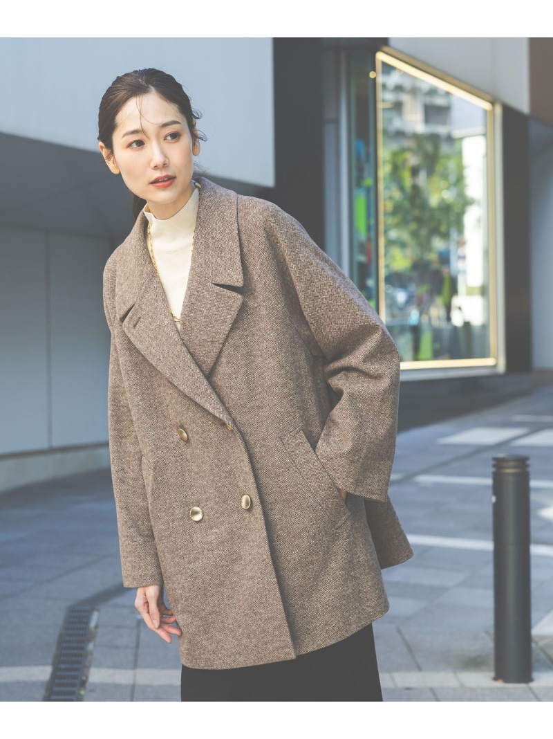 楽天市場】【SALE／21%OFF】軽やかストレッチ襟2WAYミドルコート