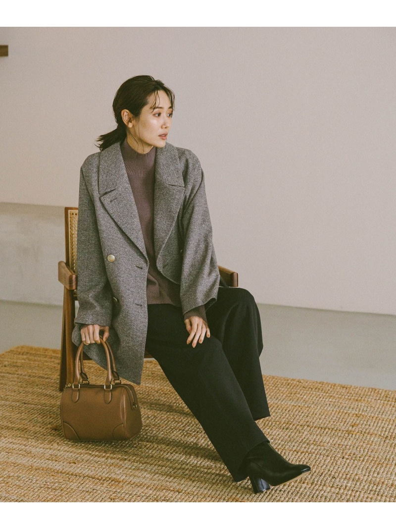 楽天市場】【SALE／21%OFF】軽やかストレッチ襟2WAYミドルコート