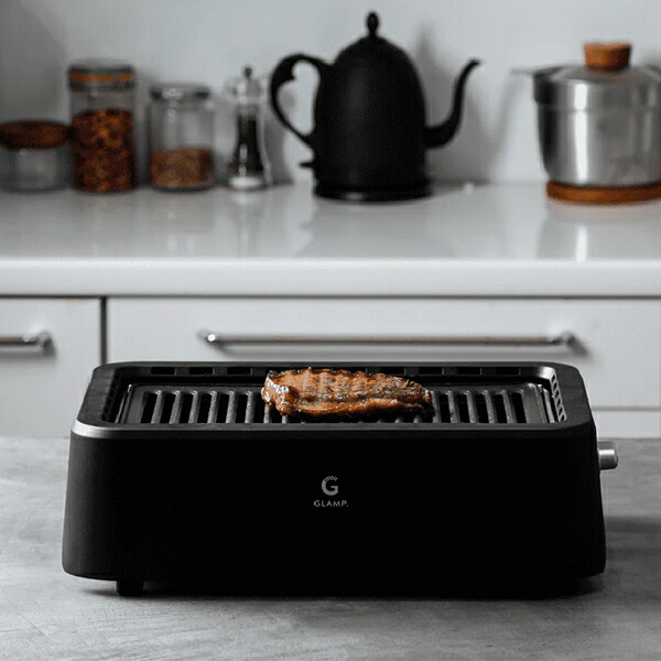 ト*モ様 GLAMP 超小型グリル SG-01 ブラック GLAMP. 超少煙グリル SG