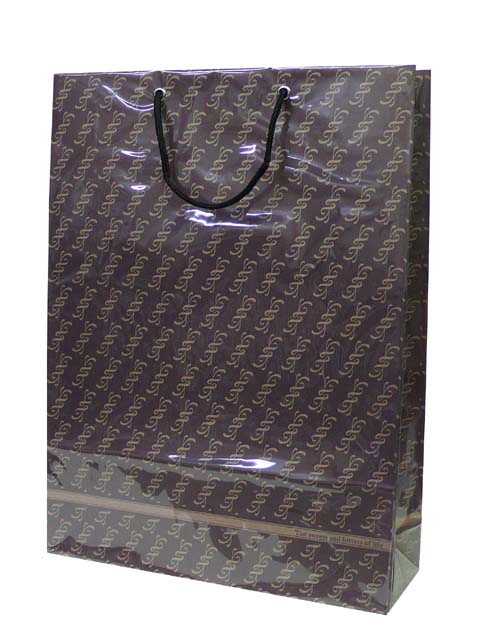 楽天市場】LPデラックス 手提げ紙袋 ビニール被せ紙袋 丸玉工業 ラクス