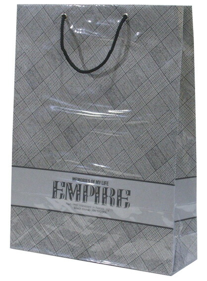 楽天市場】LPデラックス 手提げ紙袋 ビニール被せ紙袋 丸玉工業 ラクス