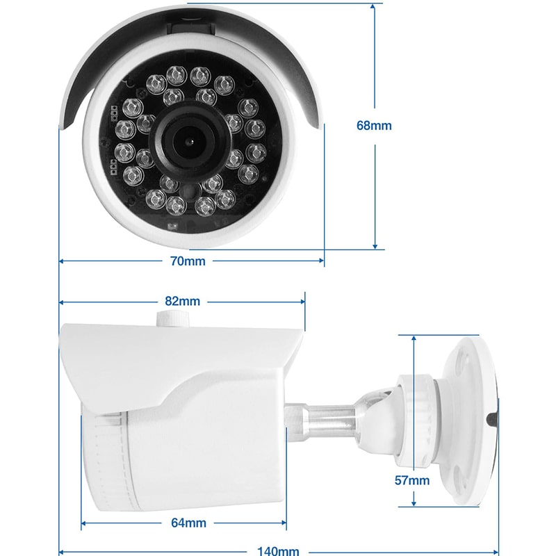 楽天市場】防犯カメラ 屋外 高画質 52万画素 アナログ 信号 2.8mm