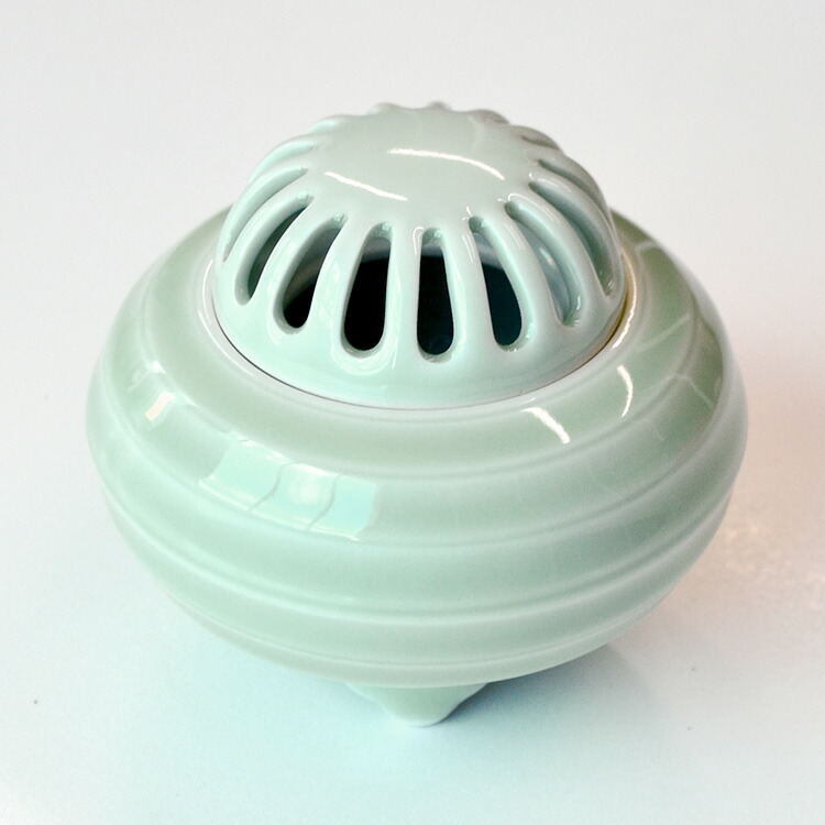 楽天市場】【香炉】【有田焼】白青磁 線文【日本製】【日本香堂