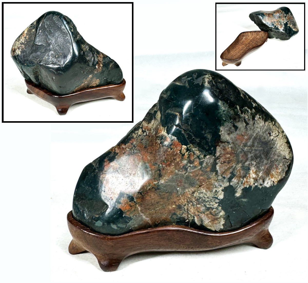 赤菊 885g 菊花石 菊紋石 紋石 梅花石 原石 鑑賞石 自然