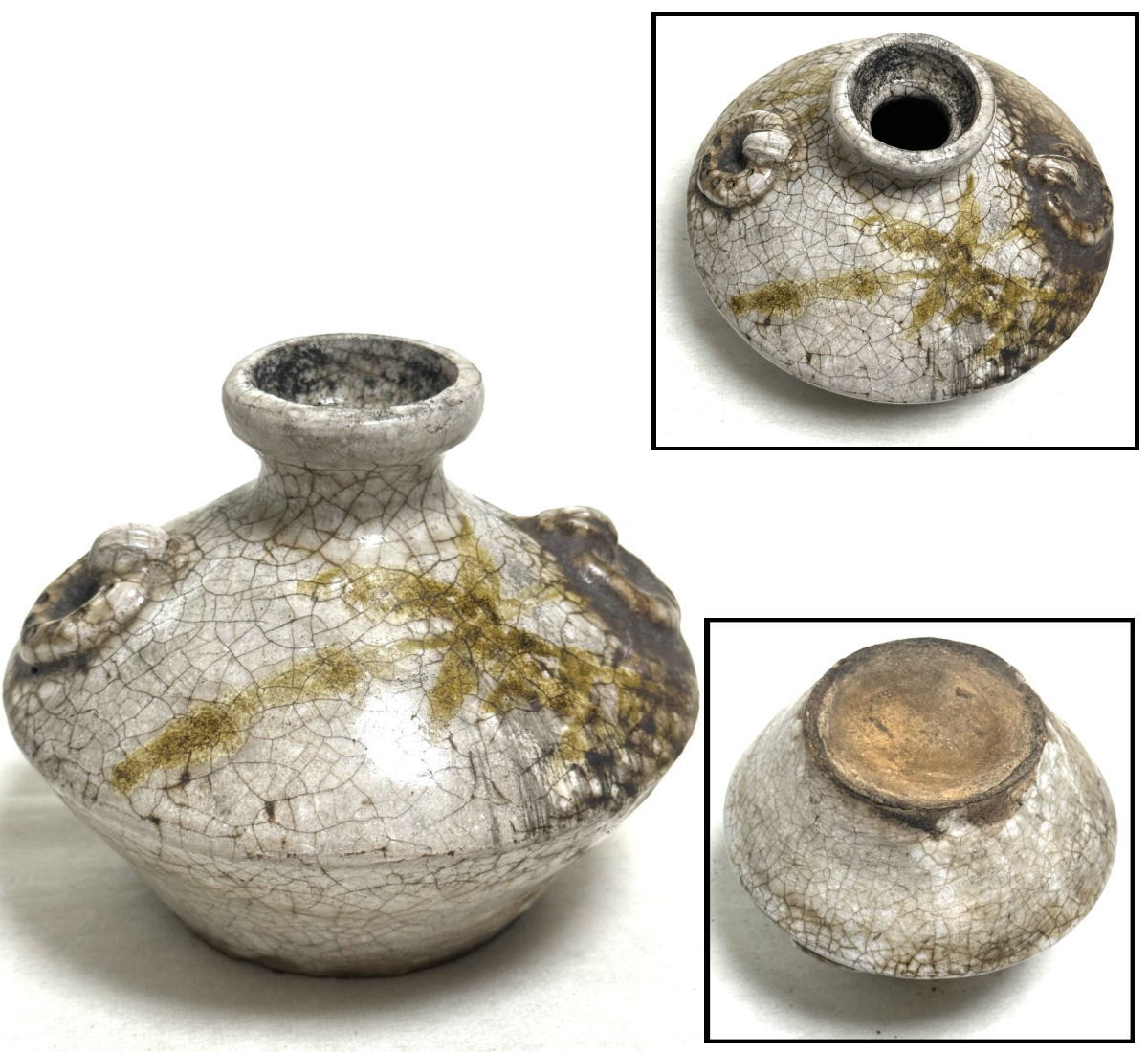 土器□須恵器 壷 緑釉古壺 花瓶 オブジェ 古玩 唐物 中国時代物 骨董品