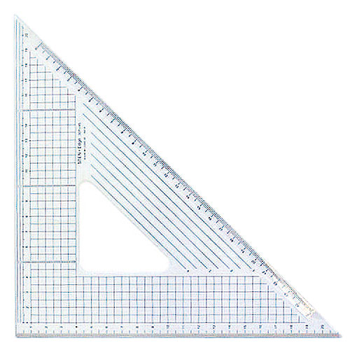 楽天市場】コンサイス ステンエッジ三角定規 45度 全長30cm 25cm目盛