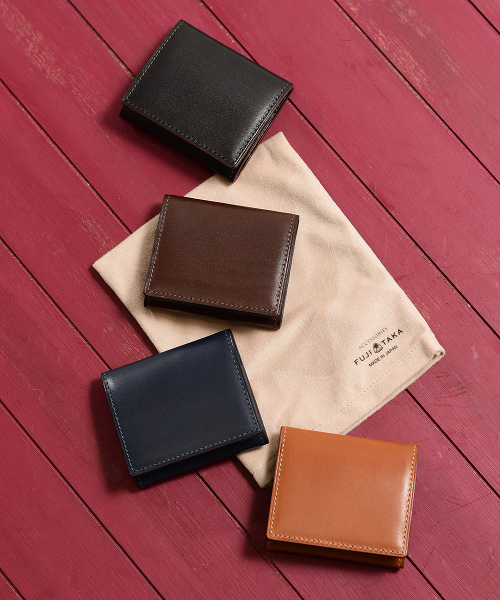 FUJITAKA デュプイボックスカーフ キーケース チョコ FUJITAKA