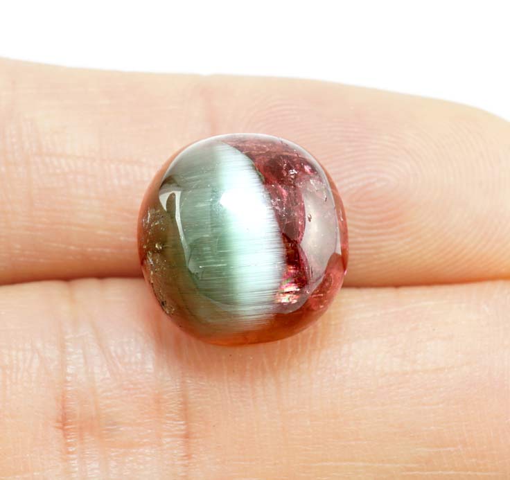 楽天市場】【鑑別付】天然バイカラートルマリン キャッツアイ 14.197ct