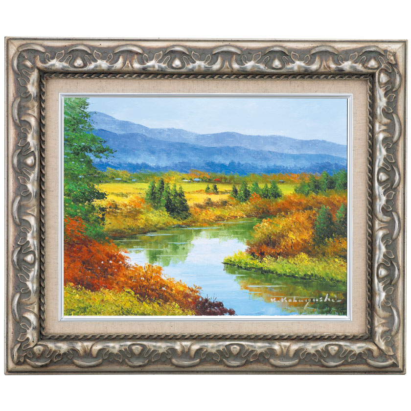 油絵絵画 イヴリィ クレジィシュル コール風景画 水谷方早子 4F 油絵