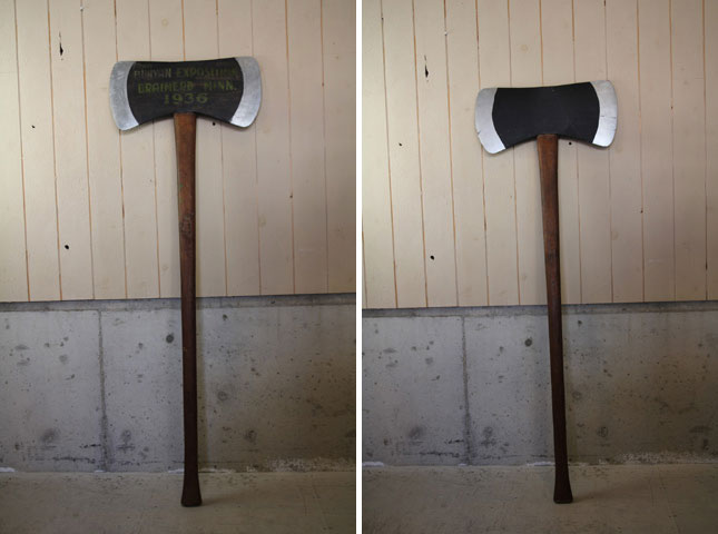 楽天市場】30s paul bunyan wood made ax of tinber 木製の斧
