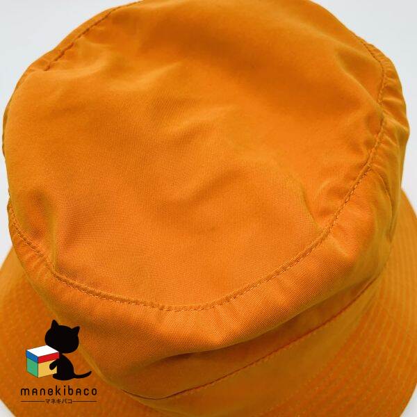 楽天市場】エルメス HERMES オレンジ バケットハット Hロゴ 刺繍